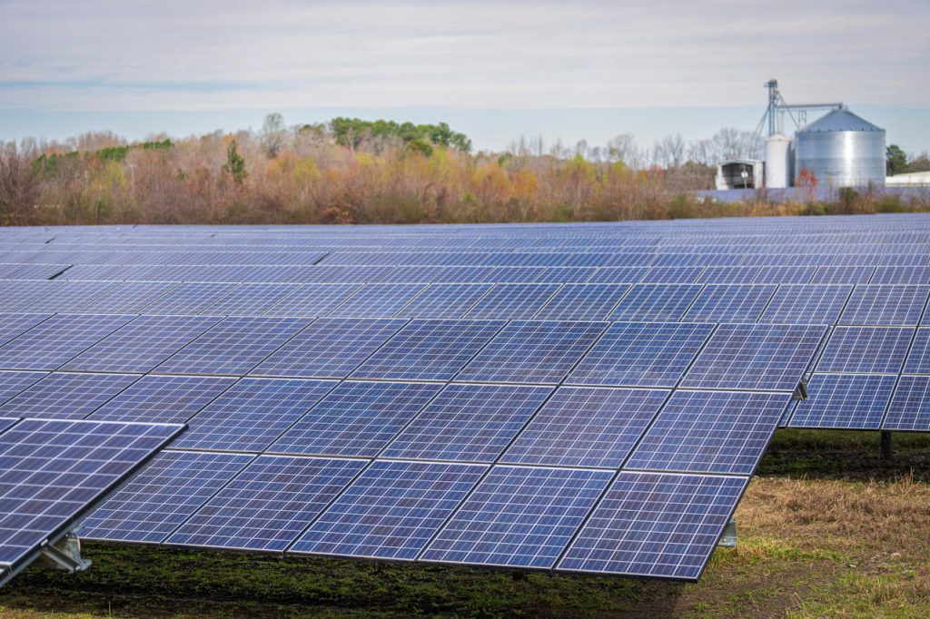 pexels-photo-15751130 A large field of solar panels capturing renewable energy under a clear sky.